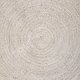 3 Ft Round Jute Area Rugs Off White Dyed Natural Fibers Carpet Area Rug for Living Room, Hallways