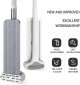 360 Hands-Free Self Wringing Floor Cleaning Mop, with 4 x Washable Pads,White