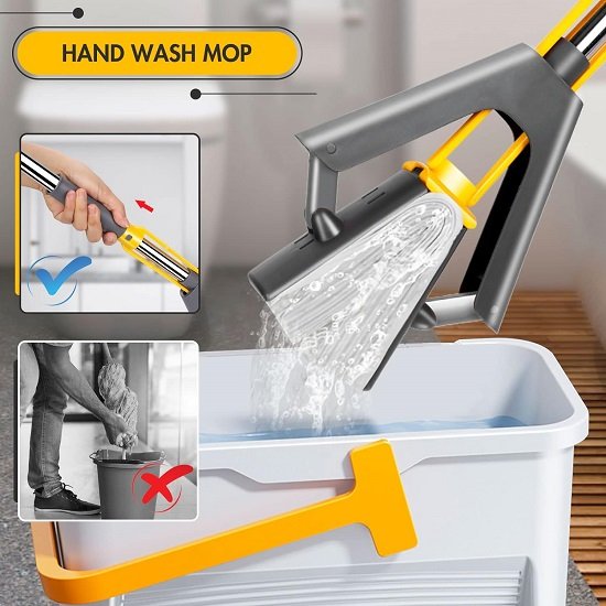 PVA sponge squeeze mop for floor cleaning