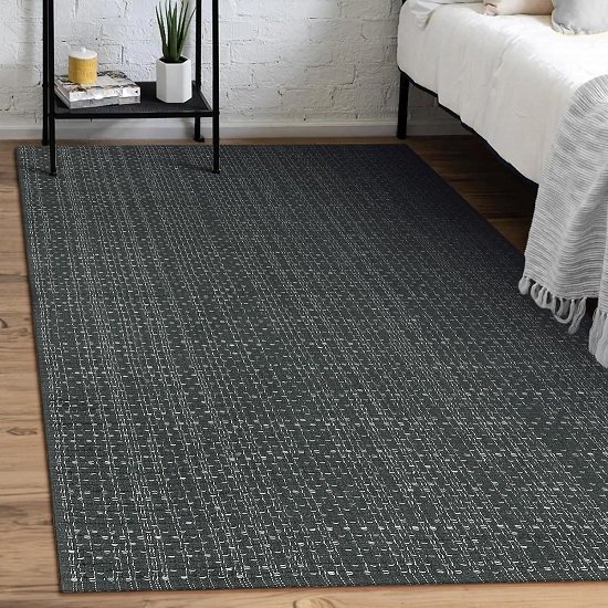 4X6 Area Rug, Washable Carpet - Gray