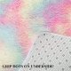 Living Room Area Rug, Thick Non-Slip Plush Rug 5x7 Feet, Tie Dye Rainbow Indoor Plush Rug