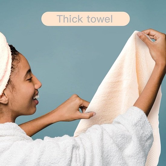 Hand towels are soft, fluffy and highly absorbent for everyday use 100% Cotton Towel (Beige, 13.4X29)