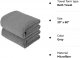 Microfiber Bath Towels, Set of 2 (30" x 60") Quick-drying, Super Soft, Super Absorbent (Dark Grey)