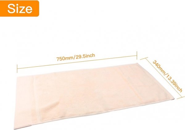 Hand towels are soft, fluffy and highly absorbent for everyday use 100% Cotton Towel (Beige, 13.4X29)