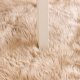 Super Soft Fluffy Faux Sheepskin Rug, Light Brown 4 x 6 Feet Sheepskin Rug